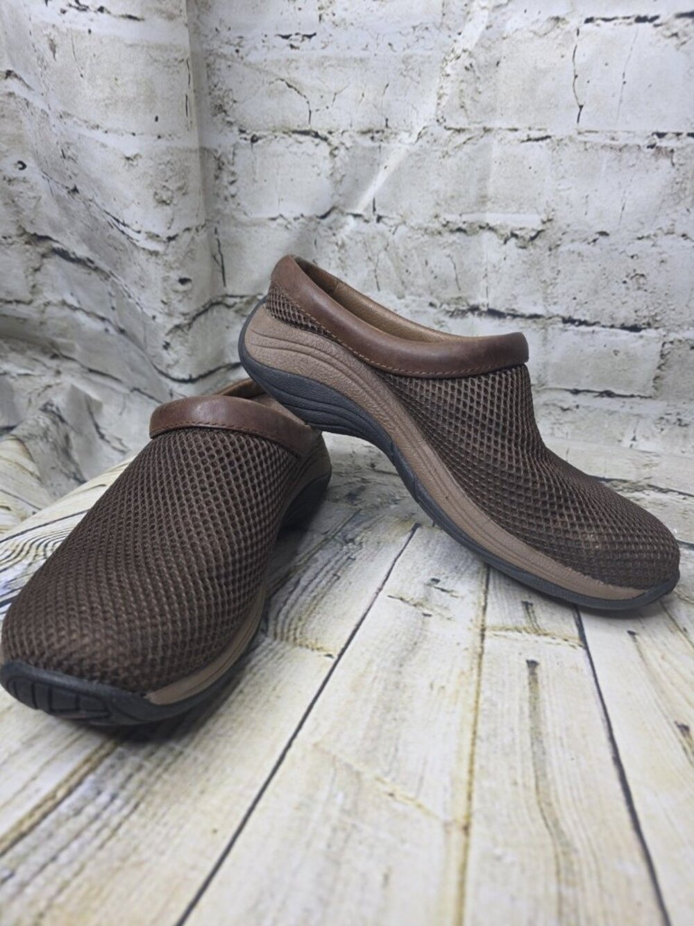 Merrell Women's Size 7.5 Brown Mesh Slide Mocha Mule Comfort Clogs